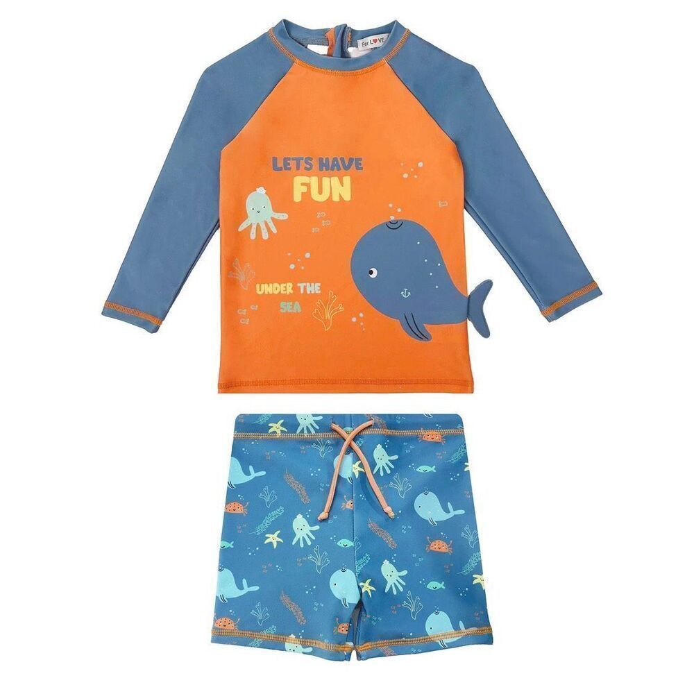 New Boys Whale Swimsuit Set 5t/6t